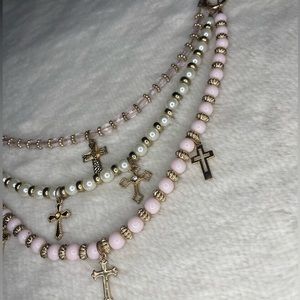 3-Layers Cross Necklace